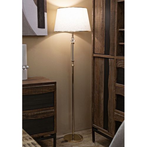 Lampadaire Mf212, Métal, Or, 45x45x165 Cm
