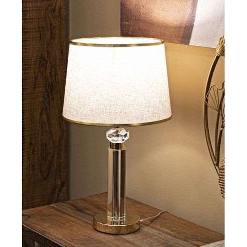 Lampe à Poser Mf154, Métal, Or, 30x30x52,5 Cm