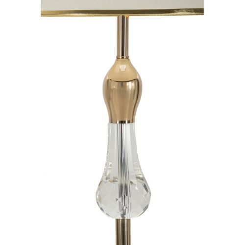 Lampadaire Mf209, Métal, Or, 45x45x165 Cm