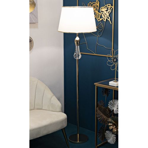 Lampadaire Mf209, Métal, Or, 45x45x165 Cm