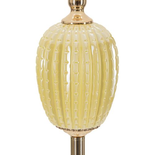 Lampadaire Mf181, Métal, Beige, 40x40x160 Cm