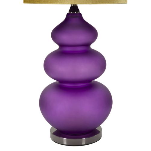 Lampe à Poser Mf176, Métal, Violet, 40x40x70 Cm