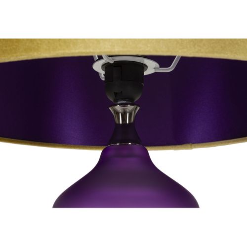 Lampe à Poser Mf176, Métal, Violet, 40x40x70 Cm