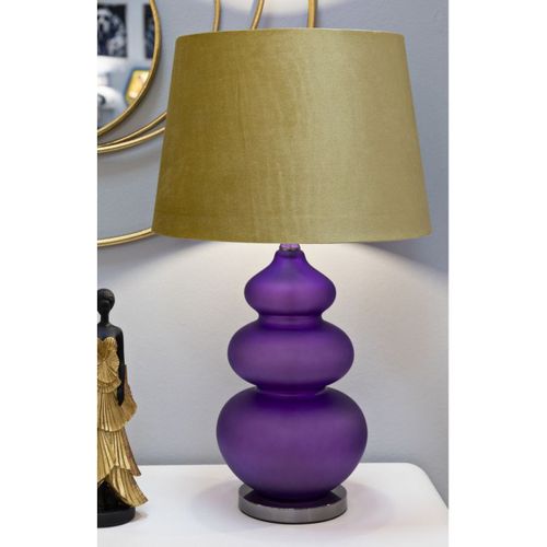 Lampe à Poser Mf176, Métal, Violet, 40x40x70 Cm
