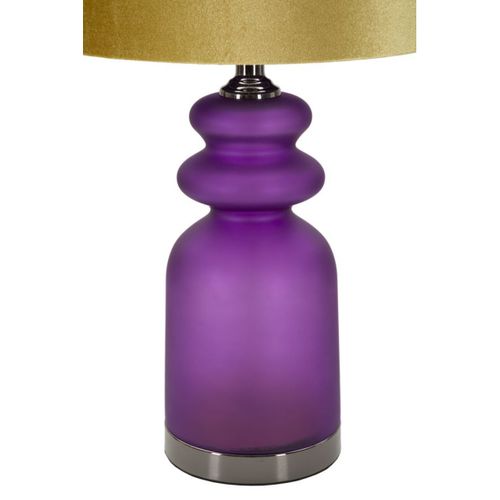 Lampe à Poser Mf179, Métal, Violet, 32,5x32,5x57,5 Cm