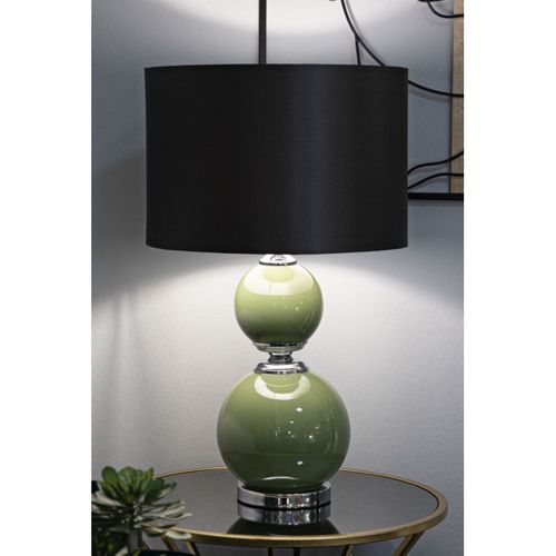 Lampe à Poser Mf177, Métal, Vert, 38x38x65 Cm
