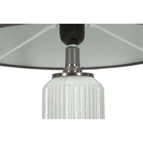 Lampe à Poser Mf172, Métal, Gris, 32,5x32,5x57 Cm