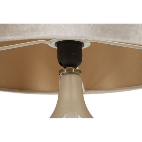 Lampe à Poser Mf175, Métal, Blanc, 35x35x50,5 Cm