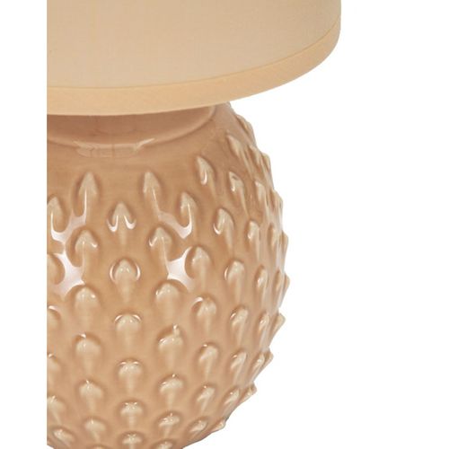 Lampe à Poser Mf98, Céramique, Beige, 14x14x27 Cm