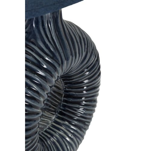 Lampe à Poser Mf92, Céramique, Bleu, 28,5x15x43 Cm