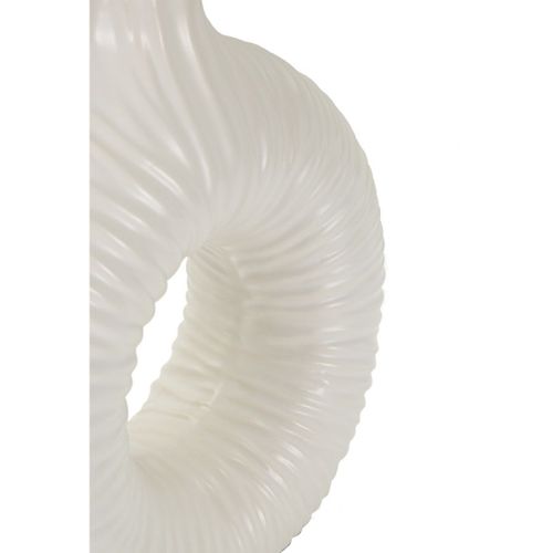 Lampe à Poser Mf93, Céramique, Blanc, 28,5x15x43 Cm