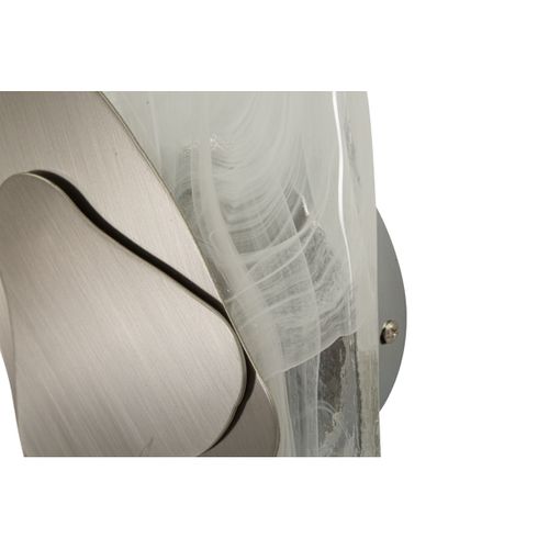 Applique Mf62, Métal, Argent, 21x8x32 Cm