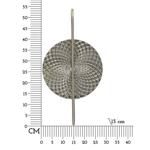 Applique Mf66, Métal, Argent, 28x15x54 Cm