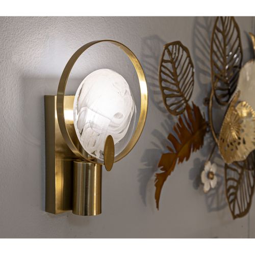 Applique Mf73, Métal, Or, 20x10x29 Cm