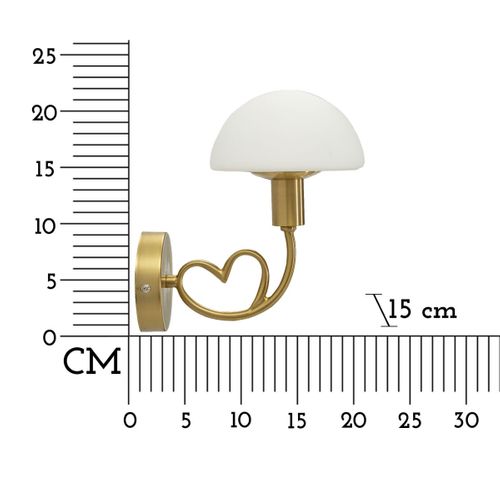 Applique Mf69, Métal, Or, 23x15x22 Cm