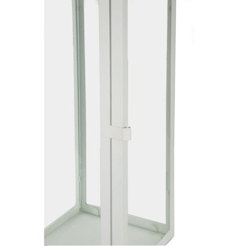 Lanterne Maris, Métal, Blanc, 22x22x66 Cm