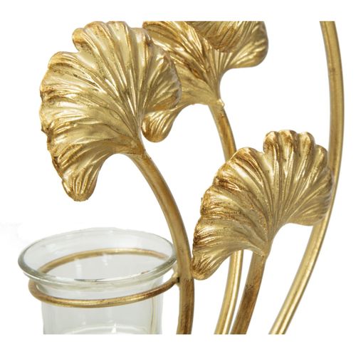 Bougeoir Mf346, Métal, Or, 50x12x55 Cm