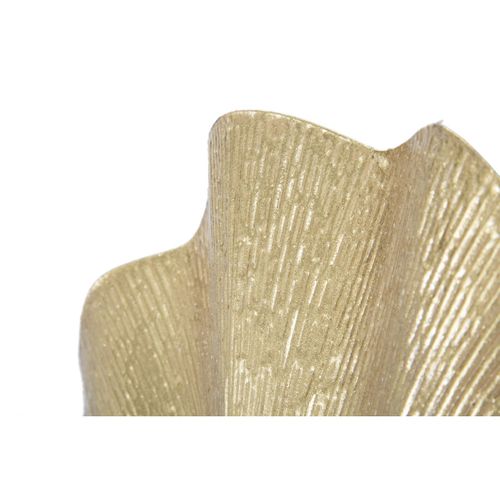 Bougeoir Feuille 1, Métal, Or, 41x11,5x40 Cm