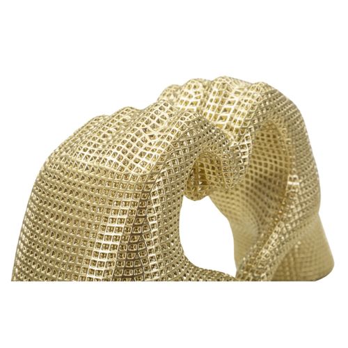 Sculpture Mains, Polyrésine, Or, 13,5x25x7,5 Cm