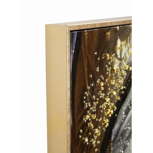 Impression Sur Toile Visage, Tissu, Multicouleur, 102x52x4 Cm