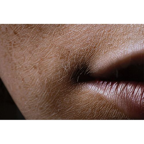 Impression Sur Toile Visage, Tissu, Multicouleur, 102x52x4 Cm