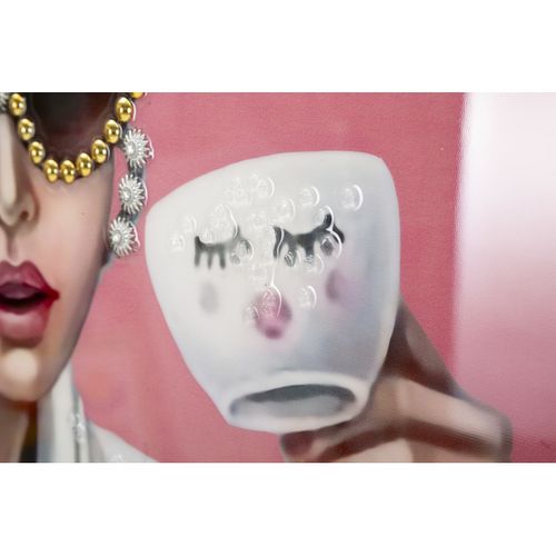 Impression Sur Toile Relax, Tissu, Multicouleur, 82x82x4 Cm