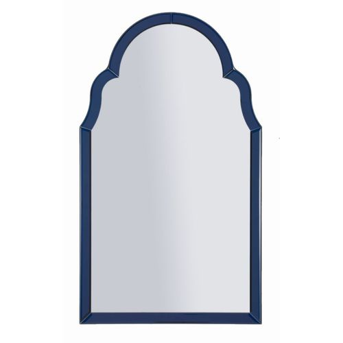 Miroir Avec Cadre Classique 4, Mdf, Bleu, 80x47x1 Cm