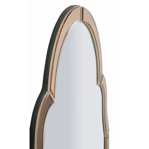 Miroir Avec Cadre Classique 7, Mdf, Rose, 80x47x1 Cm