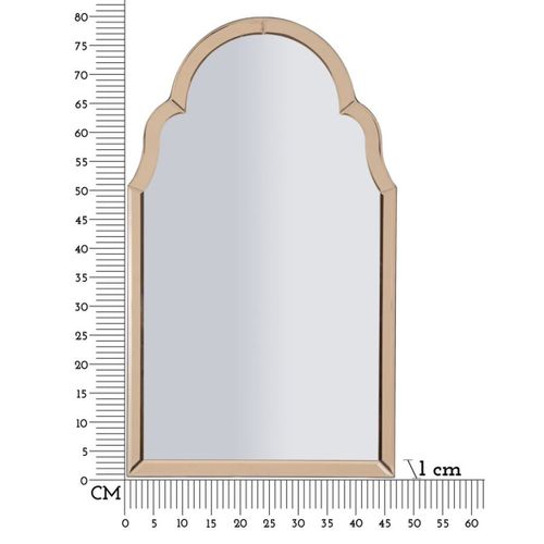 Miroir Avec Cadre Classique 7, Mdf, Rose, 80x47x1 Cm