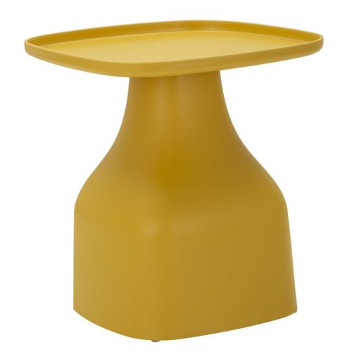 Table D'appoint Mf707, Plastique, Jaune, 50x48x48 Cm