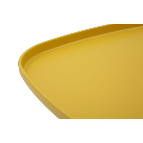 Table D'appoint Mf708, Plastique, Jaune, 38x48x48 Cm