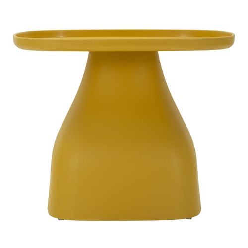Table D'appoint Mf708, Plastique, Jaune, 38x48x48 Cm