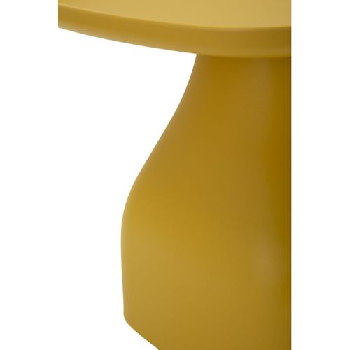 Table D'appoint Mf708, Plastique, Jaune, 38x48x48 Cm