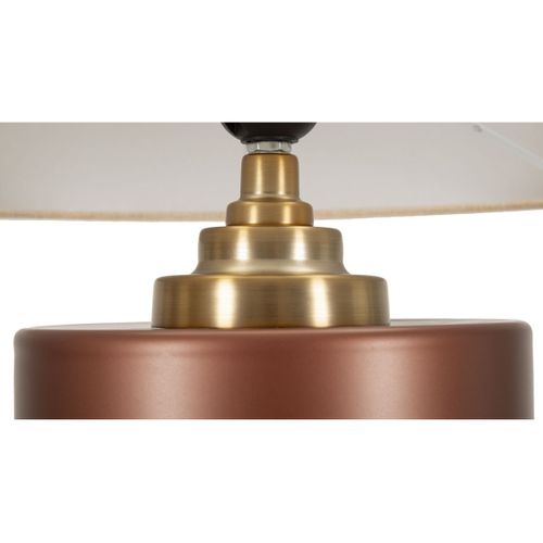 Lampe à Poser Mf727, Verre, Marron, 56,5x36,5x36,5 Cm