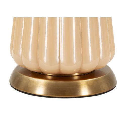 Lampe à Poser Mf729, Verre, Blanc, 68,5x36,5x36,5 Cm