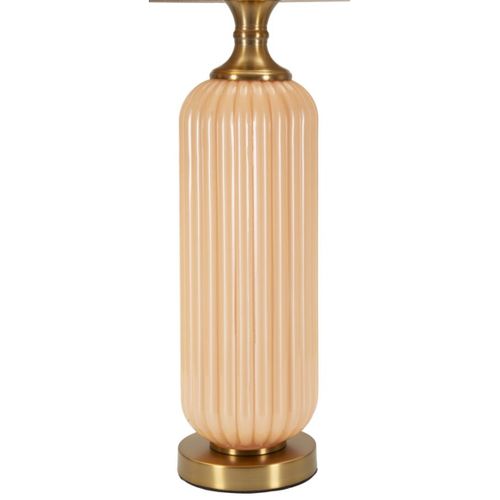 Lampe à Poser Mf731, Verre, Blanc, 64x35,5x35,5 Cm