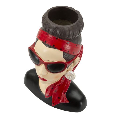 Sculpture Femme 4, Polyrésine, Multicouleur, 21x16x27 Cm