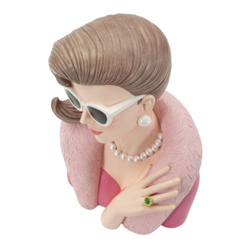 Sculpture Femme 2, Polyrésine, Multicouleur, 18x12x28 Cm