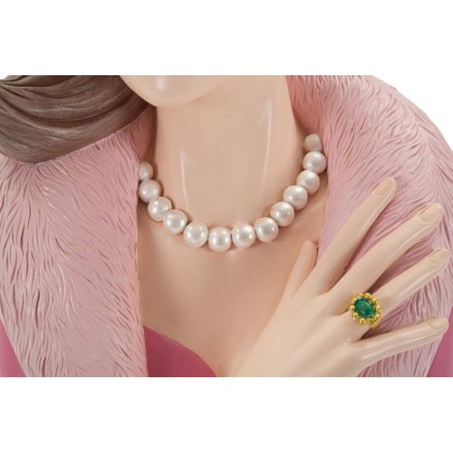 Sculpture Femme 2, Polyrésine, Multicouleur, 18x12x28 Cm