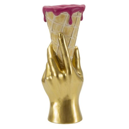 Sculpture Glace 1, Polyrésine, Multicouleur, 12,5x11x31 Cm