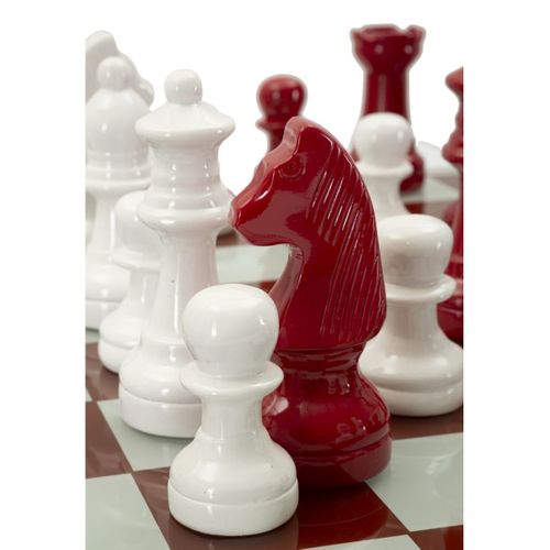 Sculpture Échiquier 1, Polyrésine, Multicouleur, 61x61x14 Cm