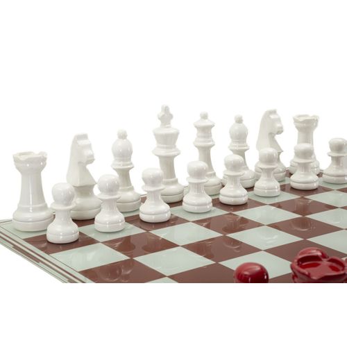 Sculpture Échiquier 1, Polyrésine, Multicouleur, 61x61x14 Cm