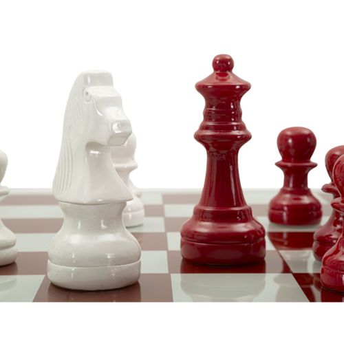 Sculpture Échiquier 1, Polyrésine, Multicouleur, 61x61x14 Cm