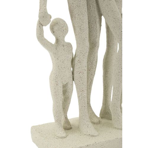 Sculpture Personnes, Polyrésine, Beige, 16x8x30,5 Cm