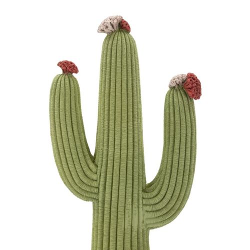 Sculpture Cactus, Polyrésine, Multicouleur, 16,5x11x45 Cm