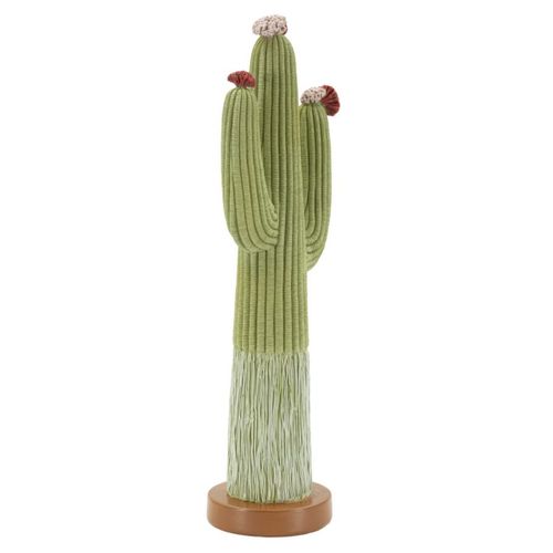 Sculpture Cactus, Polyrésine, Multicouleur, 16,5x11x45 Cm