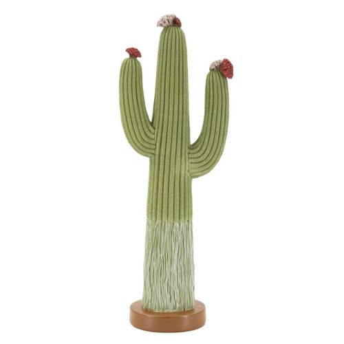Sculpture Cactus, Polyrésine, Multicouleur, 16,5x11x45 Cm