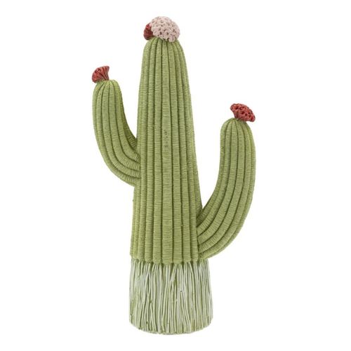 Sculpture Cactus 1, Polyrésine, Multicouleur, 13x7x25 Cm