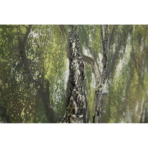 Impression Sur Toile Arbre, Bois, Multicouleur, 120x3,8x80 Cm