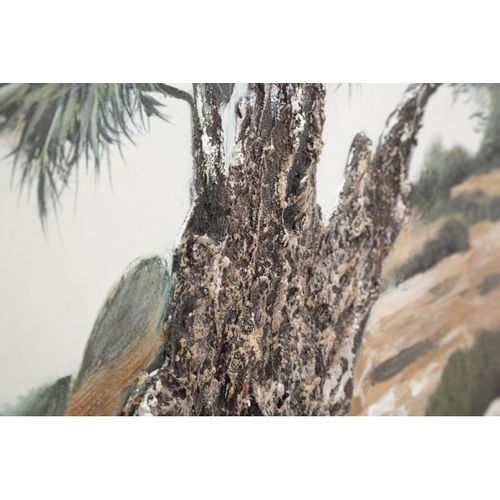 Impression Sur Toile Arbre 1, Bois, Multicouleur, 120x3,8x80 Cm
